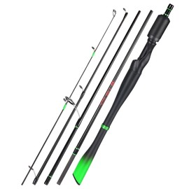 AiO JAPAN Spinning Rod, Travel Rod, Basalt, Light Green, 5 Pieces, 6.3 ft (2.1 m) for Spinning Reel