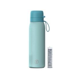 Tappwater BottlePro Adventure Water Bottle 750 ml Thermal Bottle with Filter, Filters 99.99% of Pathogens. For Non-Drinking Water. Reusable Bottle Made of BPA-Free Stainless Steel