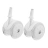 Mipcase 4-Pack Universal Replacement Wheels for Baby Walkers Sturdy Plastic