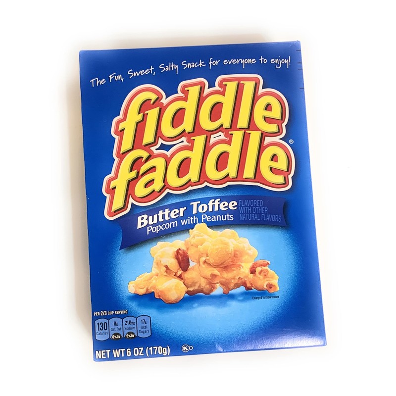 Fiddle Faddle Butter Toffee Popcorn with Peanuts - 2 pack