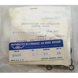 WABCO Air Brake Valve Rubber Parts Replacement Kit, P/N 574159
