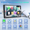 9 Inch Car Stereo Single Din Radio with Wireless Apple
