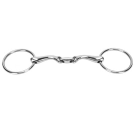 O Ring Horse Bits Flexible Linking Polished Stainless Steel Horse Mouth Bit for Horse Racing Training