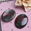 Acxico Bloodstone Jasper Palm Stones For Healing Reiki Emotional Stability