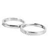 1 Pair Couple Rings Silver Men Women Finger Ring Accessory