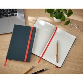Leitz Squared Hardcover Notebook A5, 80 Sheets, 160 Pages, 100 g/m² Paper, FSC-Certified, Soft Touch, Handy, Ideal for Office, Study, Journal, Book, Grey, Cosy Series, 44540089