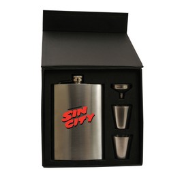 DIAMOND SELECT TOYS Sin City Movie Logo Flask Gift Set