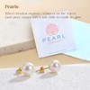 URTHEONE Pearl Earrings 8-9mm AAAAA+ Freshwater Studs for Women, 18K