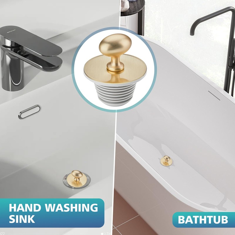 Generic Bathtub Drain Stopper, Rubber Drain Stopper, Bathroom Bathtub Plug,
