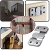 Flush Mount Bracket with Screws 8 Sets Hanging Buckle Kit,