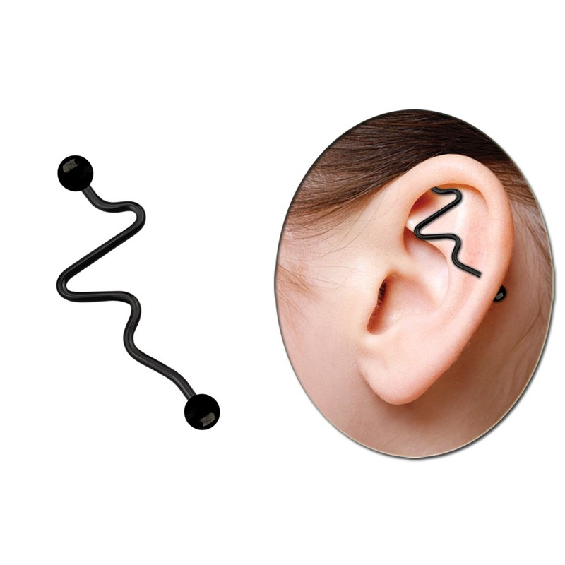 Industrial Piercing 316L Steel Bar 1.6 x 35 mm or