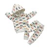 Toddler Infant Baby Boy Clothes Car Long Sleeve Hoodie Tops