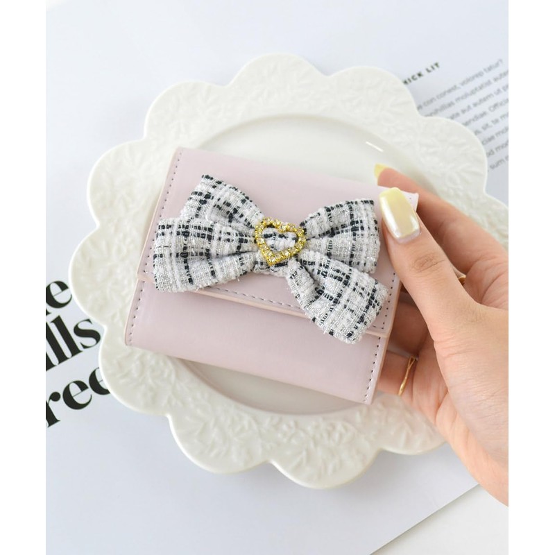 SecretDoor 33142-16 Pink Trifold Wallet, Women's, Mini Wallet, Small Trifold