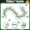 1 Pcs St Patricks Day Garland 5ft, Shamrock Garland, St