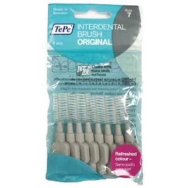 TePe Interdental Brush, Pack of 8 x 2, Gray (0.05 inch (1.3 mm)