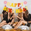 Pre-Strung Happy Birthday Banner w/Flower,Birthday Party Decorations,Groovy Birthday Decor. Did