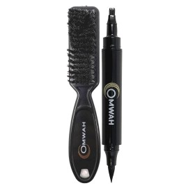 Omwah pencil filler for man beard mustache and eyebrow waterproof Dark Brown