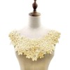 Embroidered Flower Lace Collar Appliqué, Embroidery Lace Trim Crochet Lace