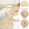 25 Pcs Beige Cheesecloth Table Runner 10FT, Rustic Sheer Cheese