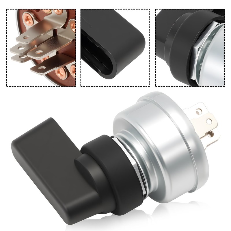 Switch Starter Ignition Switch with Handle Lever 4 Position 5