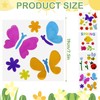 4Pcs Spring Gel Window Clings Decorations, Elastic Spring Window Gel