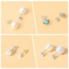 Shimmeroo 12 Pcs Silicone Flat Earring Backs for Studs, Clear