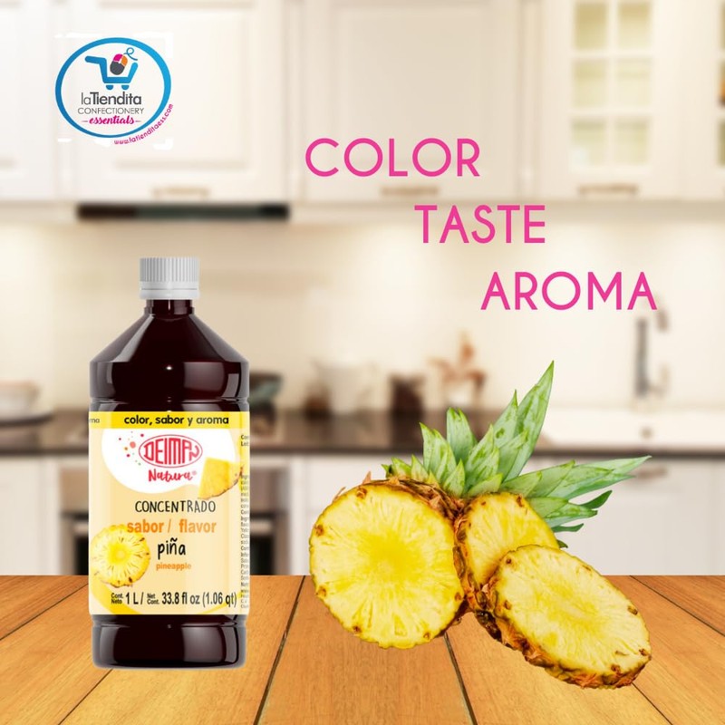 Deiman Natura Artificial Food Flavoring Pineapple Concentrate (33.8 fl oz)