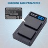 2-Pack LP-E12 Batteries with USB Dual Battery Charger for Canon