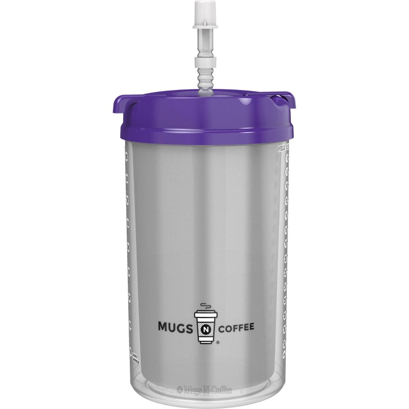 Whirley Drink Works 32 oz Hospital Mug with Purple Lid