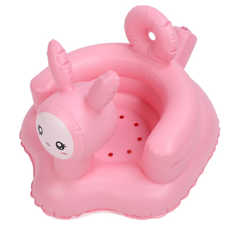 Inflatable Baby Chair Built in Air Pump Soft Cartoon Rabbit