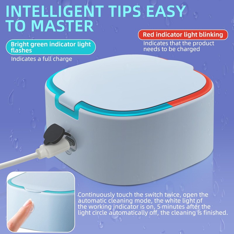 Contact Lens Mega Sonic Cleaner Silent Color Pupil Cleaning Machine