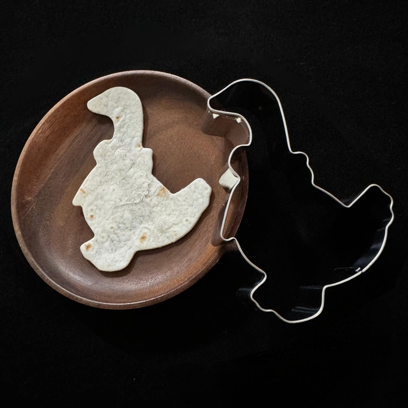 Auktosmn Goose Cookie Cutter with Bow- 4" - Dishwasher Safe