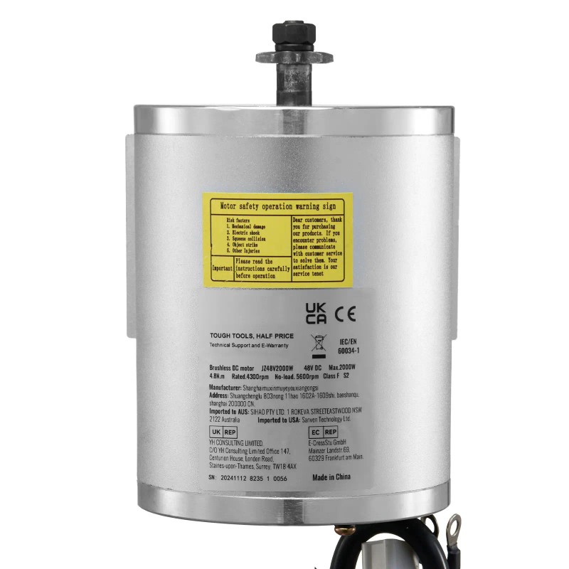 48V 4300rpm Upgraded Speed Controller 2000W Electric Brushless DC Motor