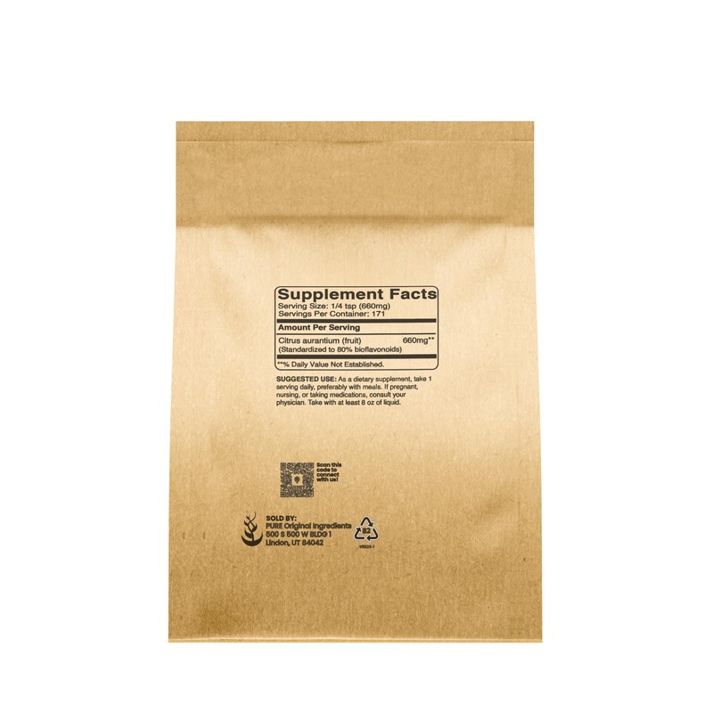 PURE ORIGINAL INGREDIENTS Hesperidin Powder (4 oz) Citrus Aurantium Fruit
