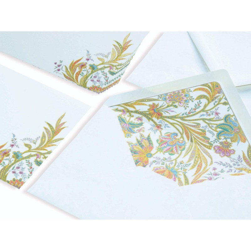 Letter Paper Set, Letter Card Folder from Italy, Beautiful Greeting