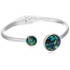 Lucky Brand Abalone Circle Hinge Cuff Bracelet
