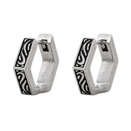 Men Small Huggie Hoop Earrings for Men Women Cartilage Cross Star Dragon Skull Unique Stainless Steel Hypoallergenic for Sensitive Ears, Metal, No Gemstone