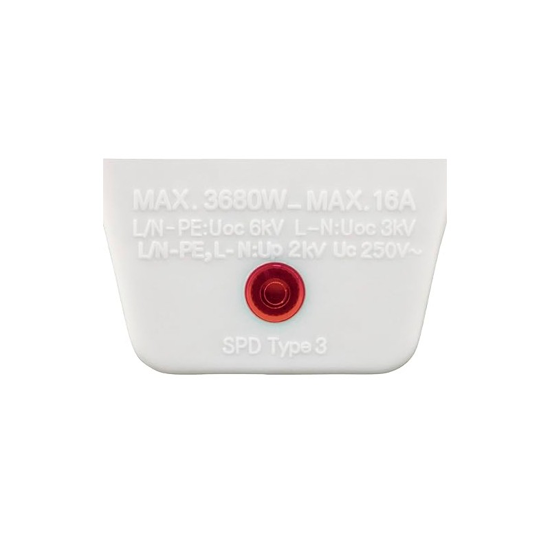 Hama Socket adapter, surge protection (earthing contact plug, increased touch
