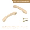 QUARKZMAN Set of 6 Wooden Drawer Handles 96 mm/378 Hole