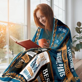 FIOUNG 90th Birthday Gifts for Men, 90th Birthday Gifts Blanket 60"x50", Gifts for 90 Year Old Man, Mens 90th Birthday Gift Ideas, 1935 Birthday Decorations for Men Dad, 90 Years Old Birthday Gifts