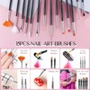 MUSILAN 31pcs Nail Art Brushes and Nail Art Tools Set,
