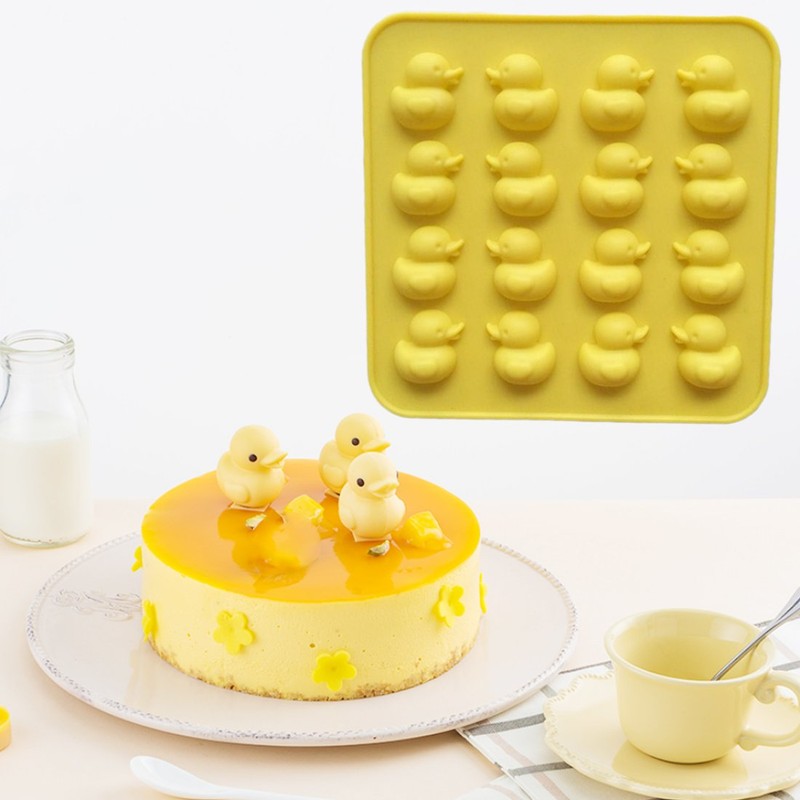 MoldFun 2-Pack Mini Size Rubber Duck Silicone Mold for Chocolate,