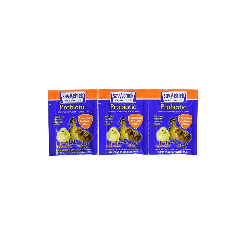 9-Count Sav-A-Chick Probiotic Supplements - (3 Packages with 3 Packets