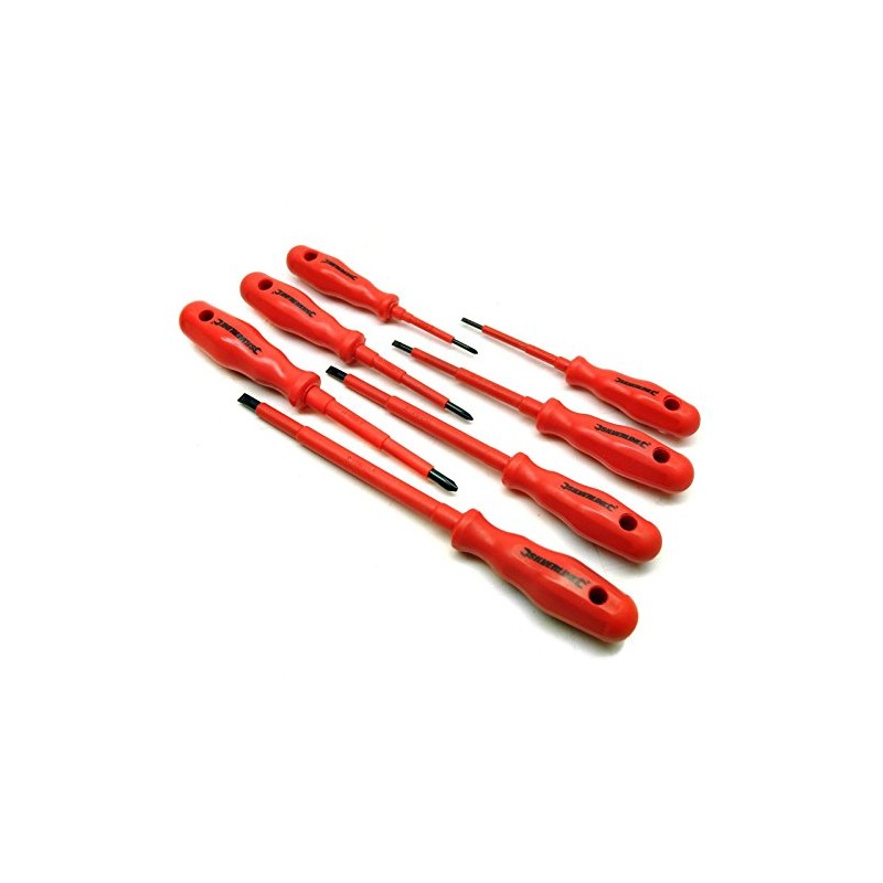 Electrical Electricians Insulated Grip Screwdriver Set Expert VDE 7pc SIL02