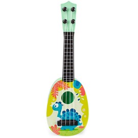 1 Piece Kids Guitar Mini Round Head Guitar Violin Toy Kids Guitar Toy Adjustable String Guitar Ukulele Toy
