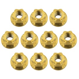 TIRYTU Titanium Flange Nut M8x1.25, Gold