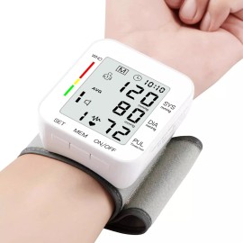 MMIZOO Wrist Blood Pressure Monitor Bp Monitor Large LCD Display Blood Pressure