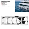 Marine Vent Grille Square Stainless Steel 5 Slot Grid Cover