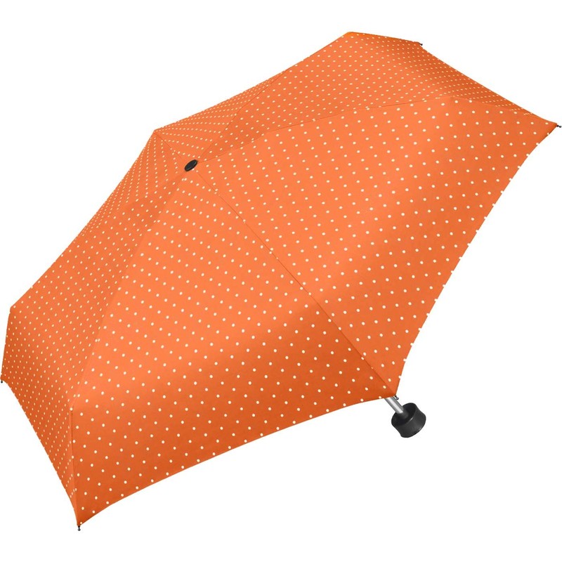 Ultra Mini Pocket Umbrella Women's Umbrella Flash Dots, orange, Polka