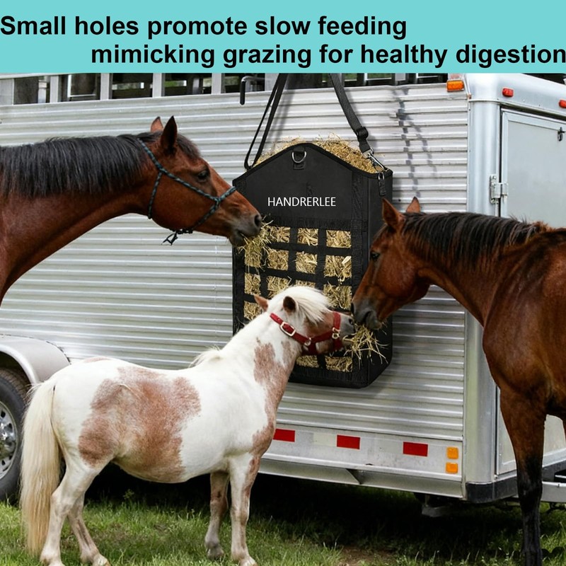Hay Bags for Horses, 2PCS Slow Feed Hay Bags for